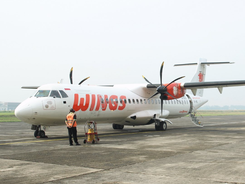 Ilustrasi pesawat maskapai penerbangan Wings Air