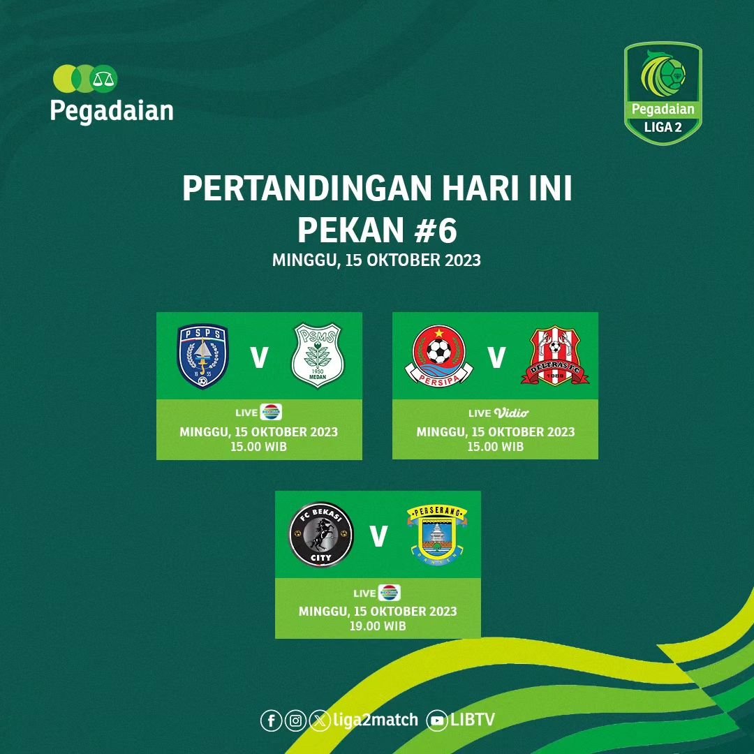 LIga 2 Pekan 6