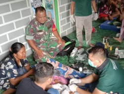 Koramil Sumber Barito Kodim 1013/Mtw Dampingi Kegiatan Baksos Sunat Massal