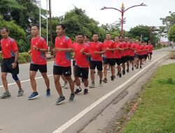 Jajaran Koramil Wilayah Murung Raya Rutin Laksanakan Olahraga Bersama