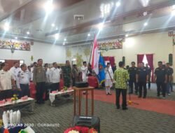 Pabung Kodim 1013 Muara Teweh Hadiri Pelantikan Pengurus PWI Kabupaten Murung Raya Masa Bakti 2024-2027