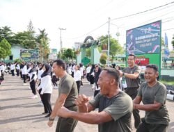 Senam Pagi Bersama Jalin Silaturahmi Antar Keluarga Besar Kodim 1013/Muara Teweh