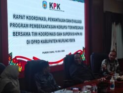 DPRD Mura Bersama KPK RI Gelar Rakor Pemantauan Dan Evaluasi Program Pemberantasan Korupsi Terintegrasi