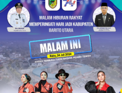 Band Kotak dan Dahlia KDI Meriahkan Malam Hiburan Rakyat Barito Utara 2024