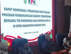 KPK RI Bersama DPRD Mura Rakor Pemantauan dan Evaluasi Program Pemberantasan Korupsi Terintegrasi