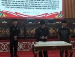 DPRD Mura Tandatangan Persetujuan Bersama Untuk RJPD 2025-2045