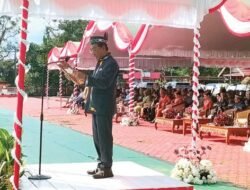 Waket I DPRD Mura Bacakan Pembukaan UUD 1945 Pada Apel HUT Mura ke-22