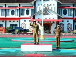 Pj Bupati Murung Raya Pimpin Apel Gabungan Lingkup Pemkab Mura