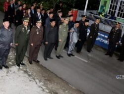 Pj Bupati Mura Bersama Unsur Forkopimda Apel Renungan Suci HUT ke-79 RI