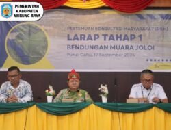 Asisten II Setda Mura Buka Pertemuan Konsultasi Masyarakat Tahap I Bendungan Muara Joloi 2024