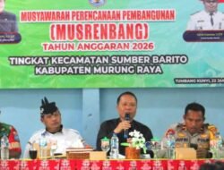 Asisten III Setda Mura Batara Hadiri Kegiatan Musrenbang Tingkat Kecamatan Sumber Barito