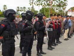 Polres Murung Raya Apel dan Patroli Lintas Sektoral Jaga Ketertiban dan Keamanan Masyarakat