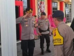 Kapolres Mura Menyambut Kedatangan Dansat Brimob Polda Kalteng