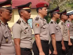 Polres Mura Gelar Upacara Kenaikan Pangkat