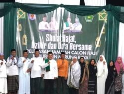Kegiatan Sholat Hajat Keberangkatan Jemaah Calon Haji Murung Raya, Berikut Pesan Wabup Mura