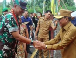 Bupati Mura Sambut Kunjungan Wakasad di Murung Raya, Bahas Rencana Latihan TNI