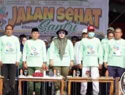 Buka Jalan Sehat HSN, Dina Maulidah Dorong Santri Murung Raya Jadi Generasi Produktif dan Inovatif