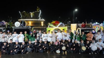Pemkab Mura Gelar Pawai Gema Takbir Meski Diguyur Hujan Deras