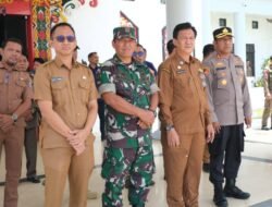 Hormati Tamu Daerah, Pemkab Mura Sambut Kedatangan Wakapolda Kalteng