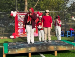Meriahkan HUT RI ke-81, Wakil Ketua I DPRD Mura Dina Maulidah Buka Senam Aerobic Zumba Party
